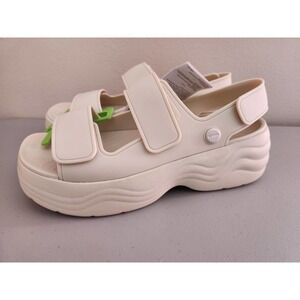 NEW Crocs Sandals SKYLINE SANDAL Bone Size 8